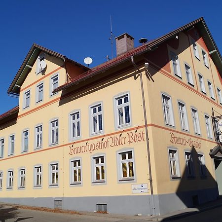 Brauereigasthof Adler Post Rettenberg Exterior foto