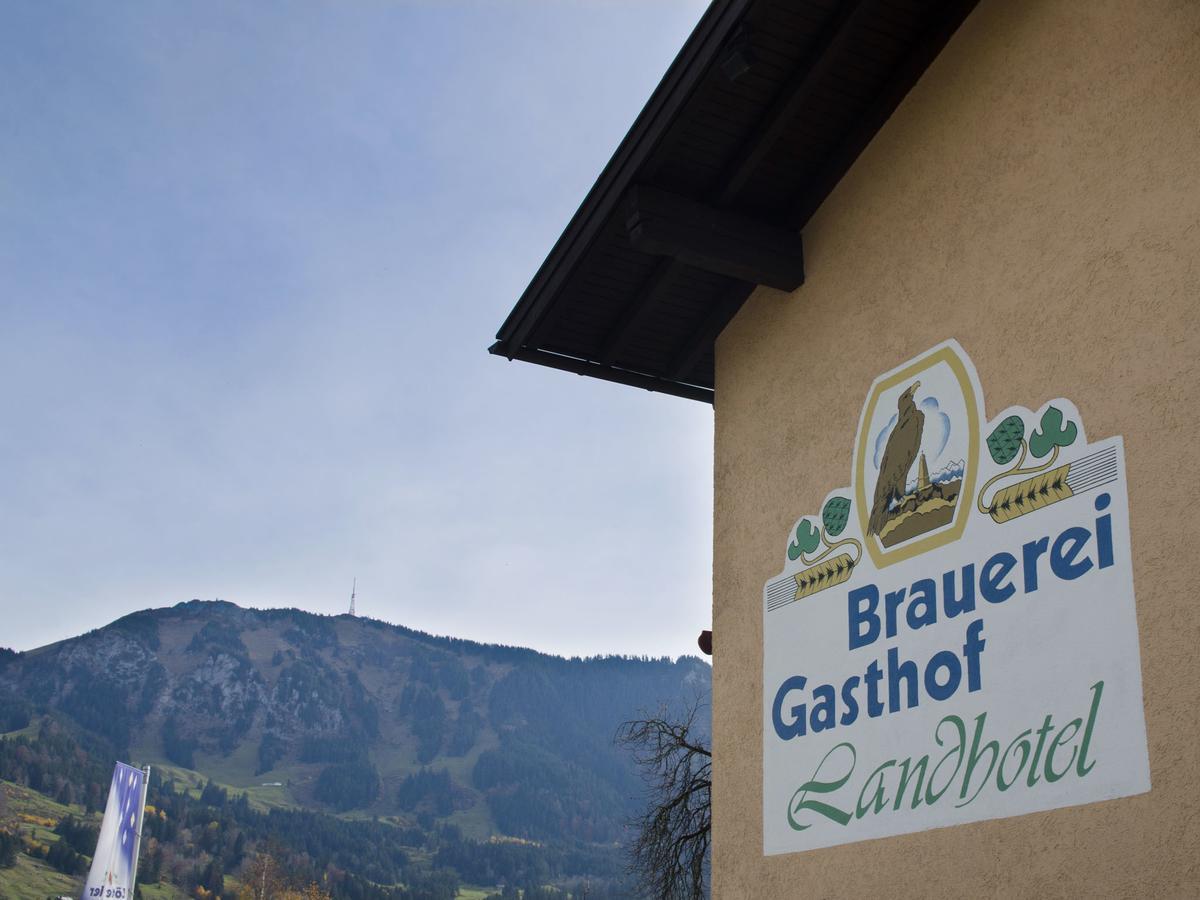 Brauereigasthof Adler Post Rettenberg Exterior foto